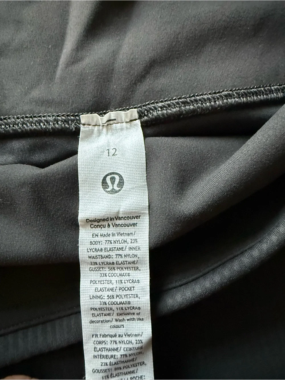 Lululemon Wunderlich Train High-Rise Ribbed Leggings 25” - Graphite Gray NWOT